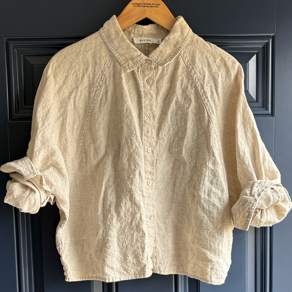Mod Ref Cropped Linen Shirt